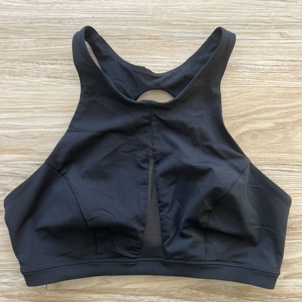 Lululemon High Neck Mesh Detail Sports Bra